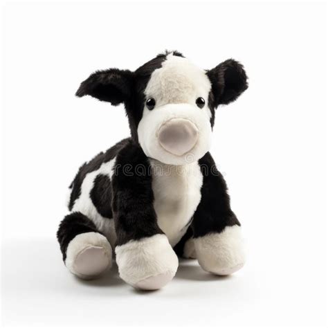 Softly Organic Black And White Stuffed Cow Hale Woodruff Inspired