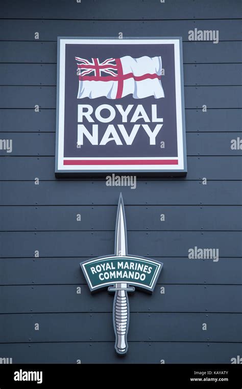 Royal Nay And Royal Marines Commando Insignia Stock Photo Alamy