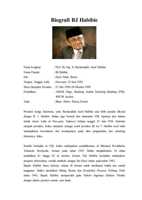 Biografi Bj Habibie Pdf