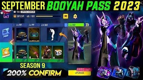 September Booyah Pass Free Fire Season Booyah Pass Free Fire