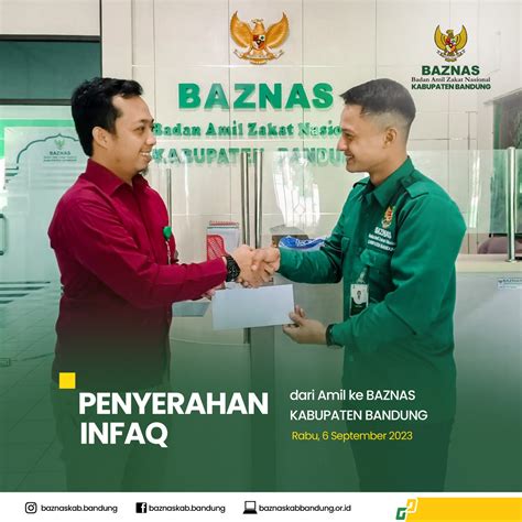 Pengelola Zakat BAZNAS Kab Bandung Tunaikan Infak Dan Zakat Bulanan