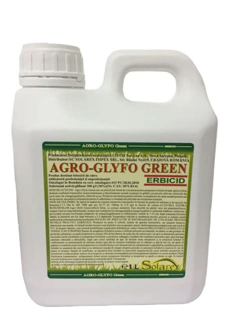 Erbicid Total Agro Glyfo Green 1 Litru