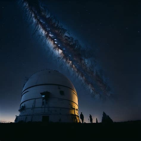 Premium AI Image | Photograph of an astronomical observatory at night ...