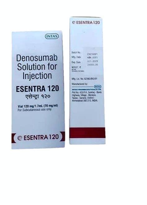 Esentra Injection Denosumab Mg Packaging Type Vial At