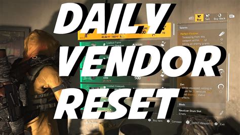 The Division Thieves Den Vendor Reset February Th Youtube