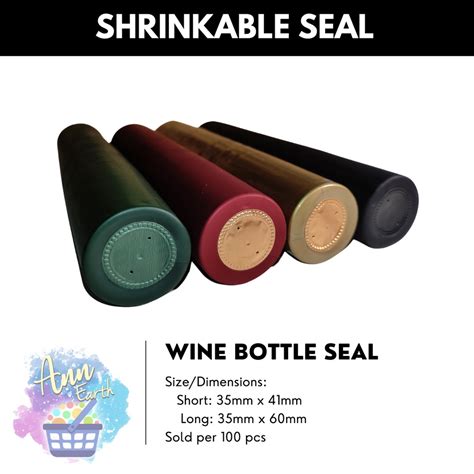 100PCS Wine Bottle Cap Seal Heat Shrink Capsule PVC Wine Sealer