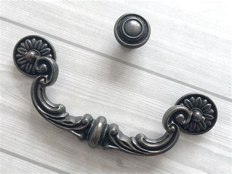 6 Large Drop Bail Dresser Pull Handle Drawer Knobs Pulls Etsy