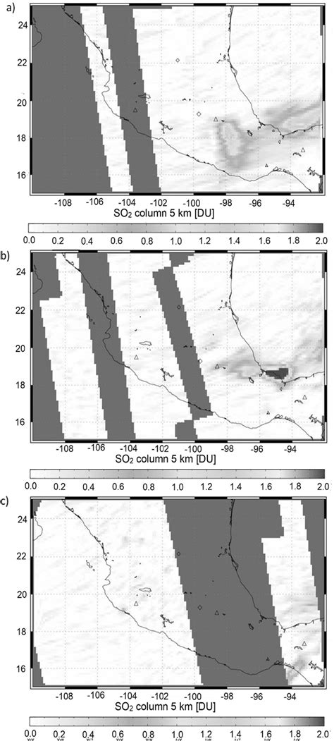 So2 Vertical Column Density In Dobson Unit Estimated By Omiaura