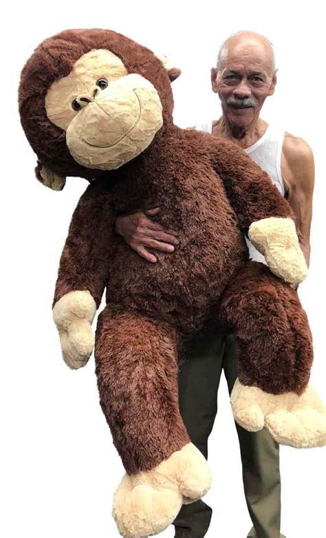 Big Plush® Giant Stuffed Monkey 4 Feet Tall Soft Brown Large Etsy