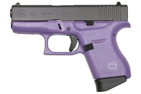 Glock 43 9mm Single Stack Pistol With Lilac Purple Frame Sportsman S