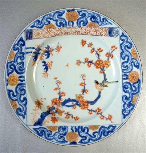 Chinese Imari Jingdezhen Porcelain Plate With Famille Verte Decoration