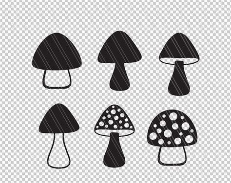 Mushroom Svg Mushroom Vector Mushroom Clipart Fungus Svg Etsy