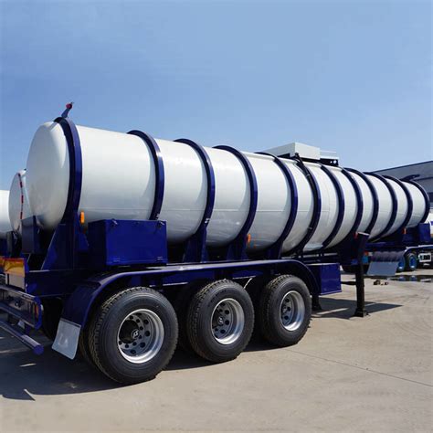 CIMC 3 Axle 19cbm Sulfuric Chemical Acid Liquid Tanker Trailer For Sale