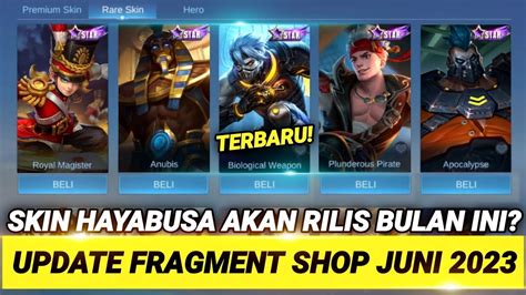 UPDATE SKIN RARE FRAGMENT SHOP BULAN JUNI 2023 ADA SKIN TERBARU YANG