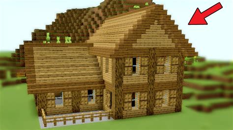 Minecraft How To Make Easy Wooden House In Minecraft Survival Minecraft House Tutorial ⚒️