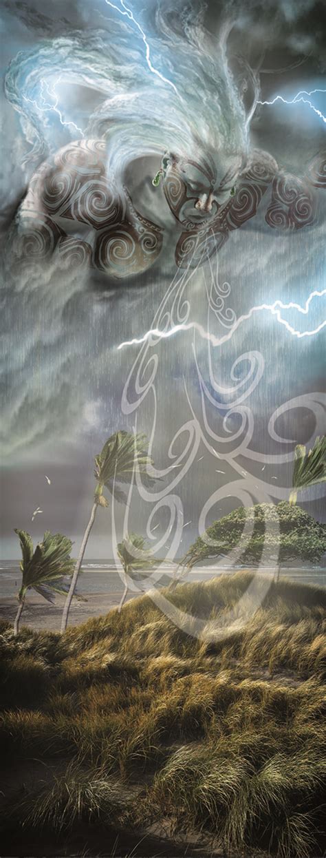 ArtStation Tawhirimatea God Of Storms Shannon Brocas Mythology Art