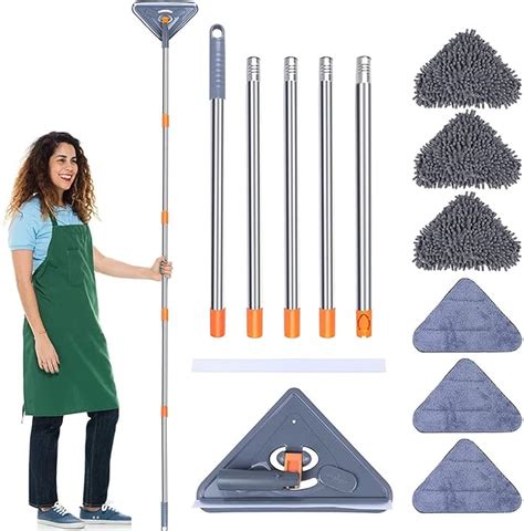 Jetcloud Triangle Cleaning Mop Adjustable Extendable Wall Cleaning Mop