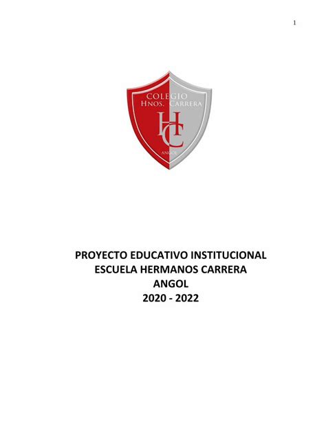 Pdf Proyecto Educativo Institucional Escuela Hermanos … Dokumen Tips