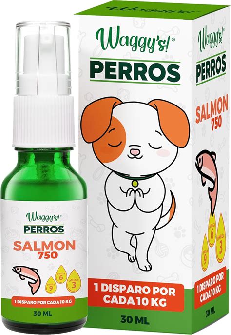 Waggys Aceite Relajante SALMÓN para Perros Medianos Apoyo para el