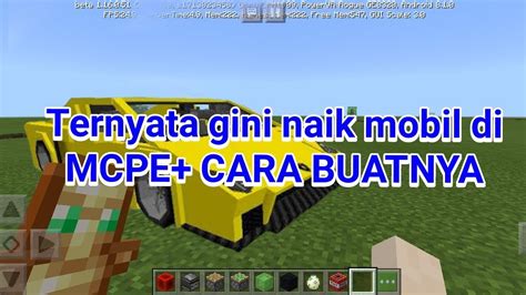 Cara Membuat Mobil Di Minecraft Youtube