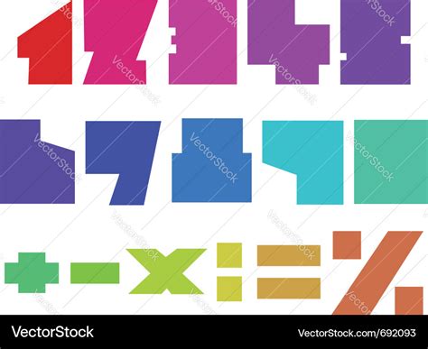 Square numbers Royalty Free Vector Image - VectorStock