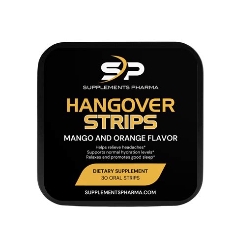 Hangover Support - Hangover Oral Strips | Supplements Pharma