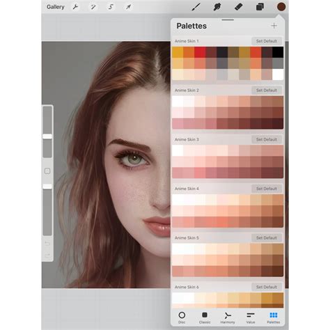 Procreate Skin Color Palette Oseherbal