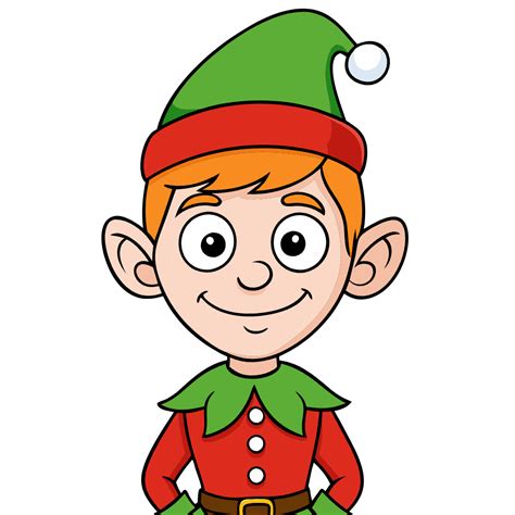 Cute Clipart Santas Elf Free Png