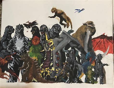 Godzilla Painting Rgodzilla