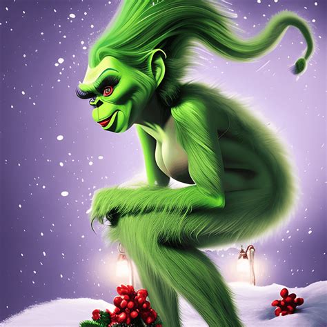 Grafica 8k Super Realistica Di Grinch Femminile Sexy · Creative Fabrica