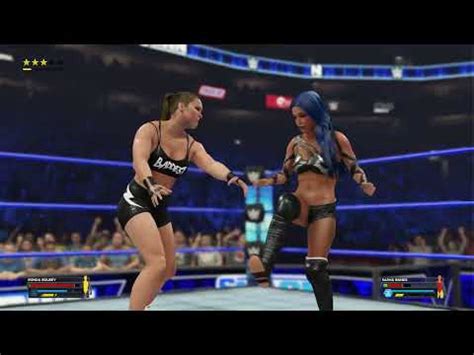 Wwe K Ronda Rousey Vs Sasha Banks Youtube