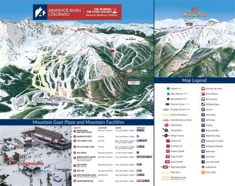 Arapahoe Basin Ski Area Trail Map | OnTheSnow