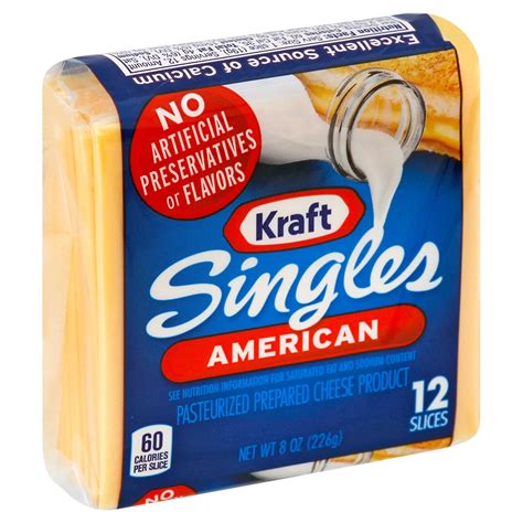 Kraft American Sliced Cheese 8 Ounce 12 Per Case