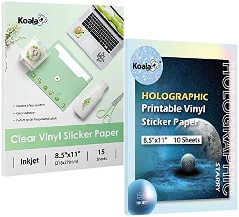 Amazon Koala Printable Clear Sticker Paper And Star Holographic