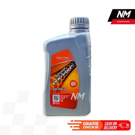 Jual Oli Prima XP 1000 Ml Pelumas Mesin Bensin Mobil Pertamina Shopee