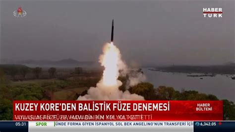 Kuzey Kore den balistik füze denemesi Video