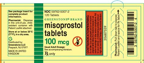 Misoprostol Fda Prescribing Information Side Effects And Uses