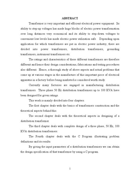 Designing of Distribution Transformer 1 | PDF | Transformer | Inductor