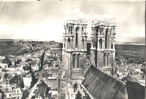 Laon Cath Drale Tours De La Fa Ade Vues De La Tour Sud Carte