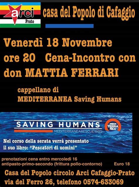 Incontro Con Don Mattia Ferrari Associazione Arci Prato Aps