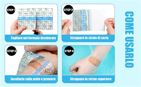 Dyroe Benda Trasparente Impermeabile Cm M Bandage Roll Cerotti