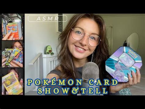 ASMR Pokémon Card Show and Tell close whispers tapping scratching