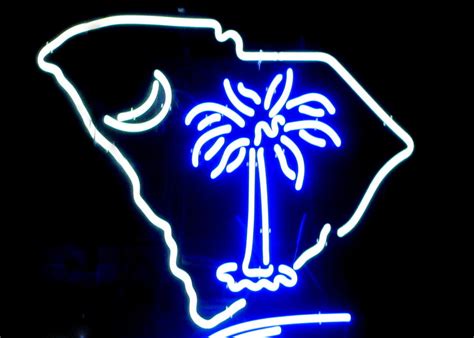 South Carolina Neon Photograph By Randall Weidner Fine Art America