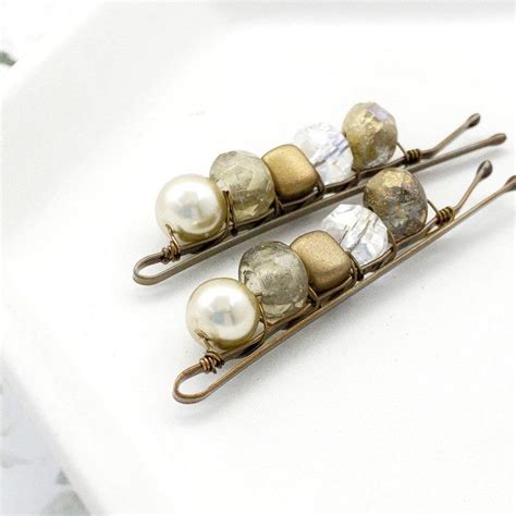 Beaded Bobby Pins Christmas Gifts For Girlfriend Hair Barrettes Women