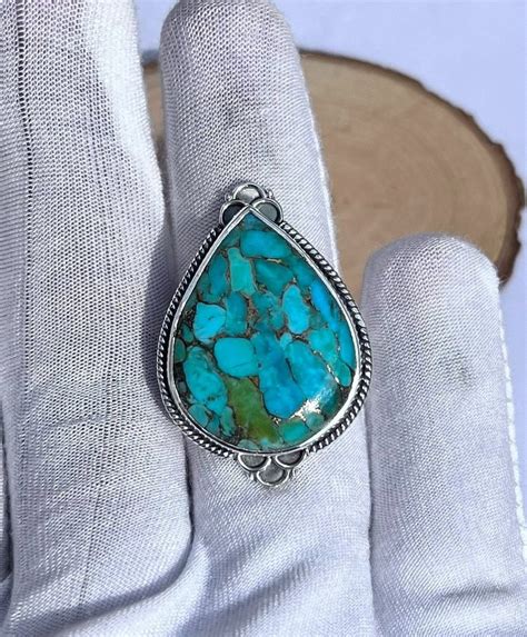 Blue Copper Turquoise Silver Rings At Rs Gram Jaipur Id