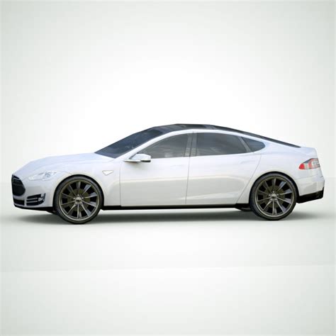 2013 Tesla Model S Lowpoly Modelo 3d 35 3ds C4d Fbx Lwo Max Obj X Xsi Free3d