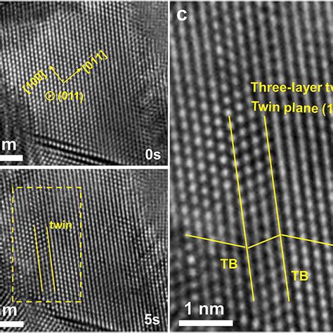 A Deformation Twin Formed In A Small Grain Upon Straining In Film Ii