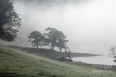 Misty Autumn Morning Esthwaite Water Photograph By Michael Walters