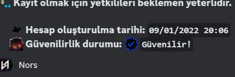 Discord da güvenilir hesap ile güvenilmez hesabın farkı nedir