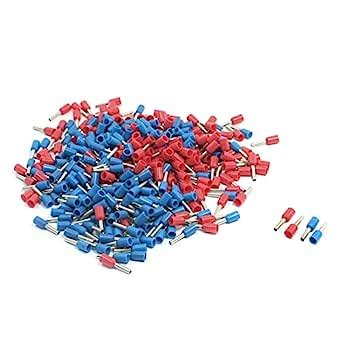 Uxcell Awg Wire E Blue Red Pre Insulating Ferrules Terminals